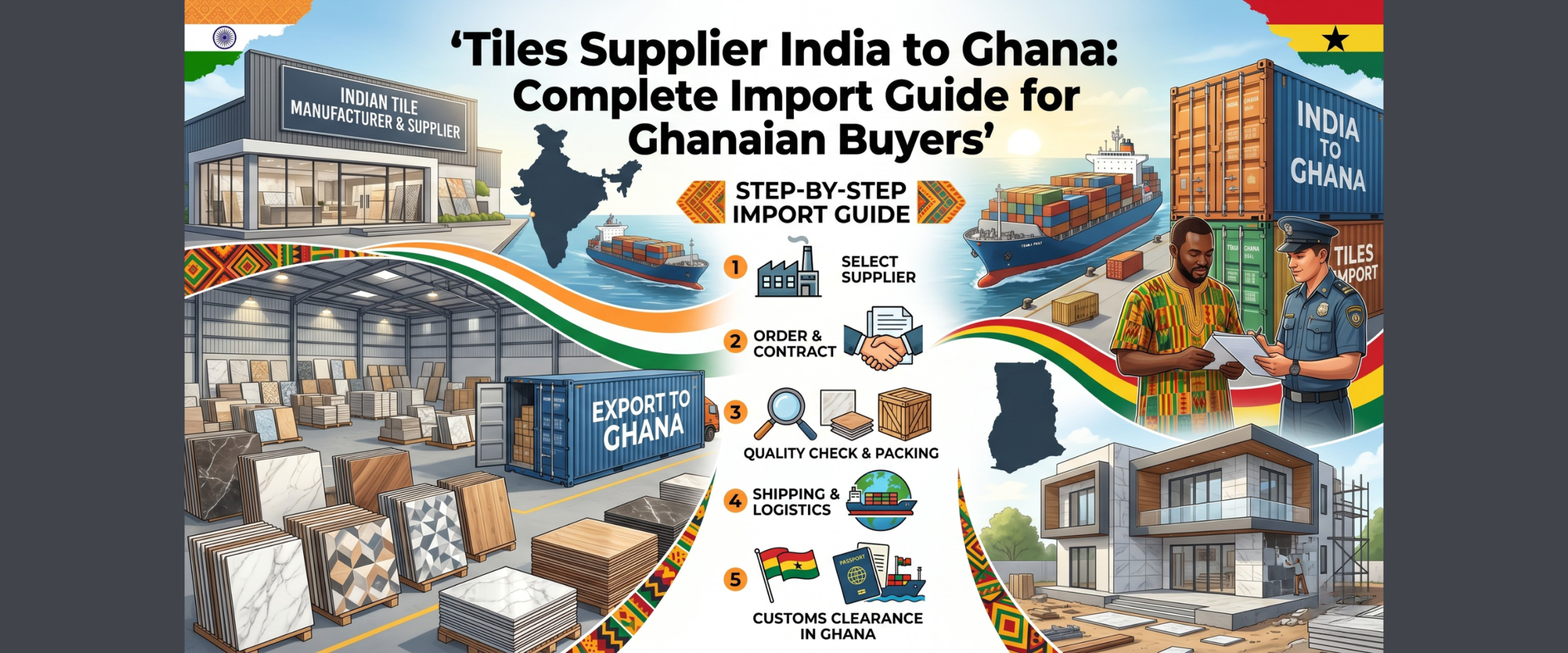 Tiles Supplier India to Ghana